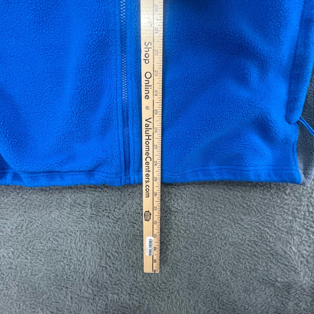 The North Face Blue Gray Fleece Full Zip Jacket Men Large Never Stop‎ Exploring - Picture 9 of 11